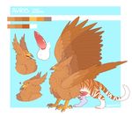  2017 aurys avian balls barbed_penis beak claws feathered_wings feathers feral fluffy fur gryphon hhazard hi_res male penis simple_background solo wings 