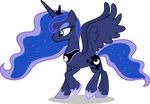  2017 blue_eyes blue_hair cutie_mark dashiesparkle equine feathered_wings feathers female feral friendship_is_magic fur hair horn mammal my_little_pony princess_luna_(mlp) solo winged_unicorn wings 