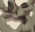  ambiguous_gender claws digital_media_(artwork) dragon grey_skin legendary_pok&eacute;mon looking_at_viewer lying nintendo on_back on_ice_(artist) open_mouth pok&eacute;mon red_eyes simple_background solo video_games wings zekrom 