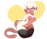 anthro breasts female higgyy looking_at_viewer mammal monkey nipples nude primate solo thick_thighs wide_hips 