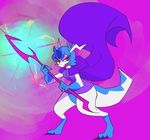  blitzdrachin blue_hair clothing digital_media_(artwork) dragon feral hair mizu-wolf sifyro_(character) 