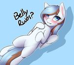  blue_background blue_eyes blue_hair captainpudgemuffin equine fan_character featureless_crotch female feral fur hair hooves looking_at_viewer mammal my_little_pony pegasus simple_background smile solo white_fur wings 