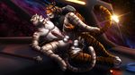  anal anal_penetration armor blush dream_and_nightmare feline male male/male mammal mass_effect penetration precum saber-toothed_cat space spacecraft tiger vehicle video_games white_tiger 