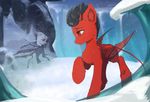  equine fan_character female fur hair horse ice invalid_color mammal memory my_little_pony pegasus red_fur rokufuro snow succubus succubus_pony white_fur wings 