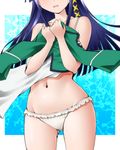  black_hair bra dr_rex head_out_of_frame holding_clothes long_hair mahouka_koukou_no_rettousei navel open_mouth panties shiba_miyuki solo standing underwear underwear_only white_bra white_panties 