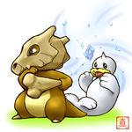  artist_request bone cubone horn no_humans pokemon pokemon_(creature) seel 