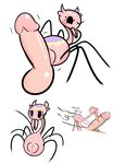  anus arthropod assassin_spider balls bestiality blush english_text erection female feral human human_on_feral humanoid_penis insect interspecies looking_back male male/female male_on_feral mammal mandibles mark_m penis pussy size_difference text 