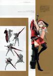  absurdres alisa_ilinichina_amiella armpits arms_up beret black_footwear black_legwear blue_eyes boots breasts concept_art elbow_gloves full_body gloves god_eater god_eater_2:_rage_burst hat highres holding holding_sword holding_weapon huge_weapon looking_away medium_breasts midriff miniskirt navel non-web_source official_art scan skirt sleeveless smile sword thigh_boots thighhighs underboob weapon white_hair zettai_ryouiki 