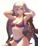  armpits bikini blush breasts cape female_my_unit_(fire_emblem:_kakusei) fire_emblem fire_emblem:_kakusei fire_emblem_heroes gloves koyorin long_hair medium_breasts my_unit_(fire_emblem:_kakusei) navel octopus open_mouth smile swimsuit twintails white_hair 