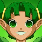  farore green_eyes green_hair grin pointy_ears smile the_legend_of_zelda 