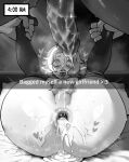  2boys ahegao ass bdsm blush bondage bound commentary covered_nipples crying crying_with_eyes_open cum cum_in_ass cum_on_bed cum_on_body cum_on_penis cum_overflow cumdrip english_commentary english_text gagged gaping greyscale halcyon_(nyantcha) heart heart-shaped_pupils highres holding_another's_legs huge_ass large_penis legs_up lying medium_hair mole mole_under_eye monochrome multiple_boys nyantcha on_back penis pointy_ears pokemon puffy_nipples sex small_penis small_testicles sylveon symbol-shaped_pupils tears testicles thighhighs tongue tongue_out trap vampire wavy_hair yaoi 
