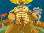  abs balls biceps big_muscles blush bowser breath castle chubby claws collar cum erection flag hair horn imminent_rape koopa looking_at_viewer male mario_bros muscles nintendo nipples nude open_mouth pecs penis scalie shell solo spikes super_mario_bros. super_mario_galaxy unknown_artist video_games wristband 