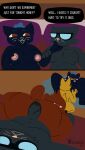 2026 anal anal_penetration anthro bear bedroom bodily_fluids brown_body brown_fur butt candy_borowski canid canine comic cunnilingus digital_media_(artwork) domestic_cat dominant dominant_female english_text erection eyewear felid feline felis female female_penetrated fur genital_fluids genitals glasses group group_sex hair hi_res jen_(nitw) male male/female male_penetrating male_penetrating_female mammal night_in_the_woods nipples nude oral penetration penile penile_penetration penis penis_in_ass selmers_ann_forrester sex stan_borowski tail text vaginal wolfbaloo