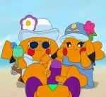  clothing digital_media_(artwork) feet female foot_fetish foot_play footjob generation_1_pokemon generation_3_pokemon genitals group hat headgear headwear hi_res male mr._windychu ms._wavychu nintendo penis pikachu pokemon pokemon_(species) pokemon_winds_and_waves purple_body sableye secretsableye sex smile tail toes trio 