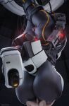 3d_(artwork) absurd_res areola balls big_breasts big_butt breast_play breasts butt darkflash23 digital_media_(artwork) duo female genitals glados hanging_breasts hi_res huge_breasts huge_butt huge_hips human larger_female machine male male/female mammal nipples portal_(series) robophilia robot sagging_breasts sex size_difference smaller_male synthetic thick_thighs titfuck valve vulva wide_hips