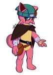 alpha_channel anthro bandage cattiva clothing felid hi_res lex_shao male mammal pal_(species) palworld pocketpair scar simple_background solo transparent_background