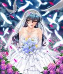  breasts igawa_asagi kagami_hirotaka large_breasts lilith-soft taimanin_asagi taimanin_asagi_battle_arena wedding_dress 