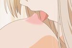  2girls animated animated_gif blonde_hair breasts couple kawamura_reo nipples nude official sawaguchi_mai sono_hanabira_ni_kuchizuke_wo sucking yuri 