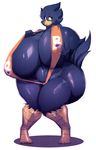  2017 anthro avian big_breasts bikini bird breasts busty_bird cleavage clothed clothing female huge_breasts hyper hyper_breasts riendonut side_boob sling_bikini solo swimsuit under_boob 
