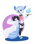  2017 al_(littlerager) alolan_vulpix blue_eyes canine clothed clothing fox fur girly littlerager male mammal multi_tail nintendo pok&eacute;mon regional_variant simple_background smile underwear video_games white_fur young 