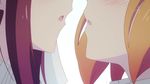  animated animated_gif blonde_hair hand_holding interlocked_fingers kiss official pink_hair sakura_trick school_uniform sonoda_yuu takayama_haruka uniform 