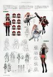  absurdres alisa_ilinichina_amiella bag blue_eyes boots breasts character_sheet concept_art elbow_gloves eyepatch fingerless_gloves fishnet_pantyhose fishnets full_body garter_straps gloves god_eater god_eater_2:_rage_burst hair_ornament hat highres holding holding_weapon huge_weapon knee_boots lineart long_hair medium_breasts midriff navel necktie non-web_source official_art pantyhose pleated_skirt scan simple_background skirt sleeveless standing suspenders thigh_boots thighhighs twintails weapon white_hair zettai_ryouiki 