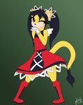  2017 boots cat clothed clothing dress feline female fibs footwear honey_the_cat invalid_tag looking_at_viewer mammal one_eye_closed solo sonic_(series) twintails_(disambiguation) vector wink 