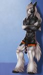  2016 anatomically_correct anatomically_correct_penis animal_genitalia animal_penis anthro balls big_penis biped black_balls black_fur black_hooves black_penis blue_background blue_eyes boxers_(clothing) clothed clothing crossed_arms digital_media_(artwork) equine equine_penis feathering front_view full-length_portrait fur hair hair_over_eye hi_res hooves horse jonas-puppeh long_hair looking_at_viewer male mammal medial_ring mottled_penis multicolored_fur multicolored_penis orange_bottomwear orange_clothing orange_underwear partially_clothed penis pink_penis portrait siberianstall simple_background snout solo standing topless two_tone_fur two_tone_penis underwear underwear_down white_fur white_hair white_tail 