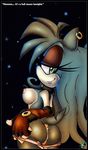  anus becky_the_hedgehog breasts butt clothing ear_piercing female gloves hedgehog looking_back mammal mostly_nude night nipples panties piercing purity pussy solo sonic_(series) underwear undressing 