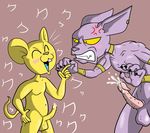  angry balls beerus cat cum dragon_ball dragon_ball_super feline fur laugh mammal mouse nude penis quitela rodent simple_background unknown_artist yellow_fur 