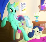  2017 anus blush bonbon_(mlp) butt cutie_mark duo earth_pony equine female female/female feral flower friendship_is_magic hair horn horse inside lyra_heartstrings_(mlp) magic mammal multicolored_hair my_little_pony paper penetration plant pony pussy pussy_juice sex two_tone_hair unicorn vaginal vaginal_penetration virenth writing_(disambiguation) 