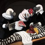  avian beak bird equine feathers gore group hladilnik inspired_by_proper_art intestines male mammal nipples nude paper towel vulture white_feathers zebra 