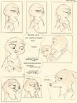  anthro canine clothed clothing comic crying dialogue disney duo english_text female fox fur hand_on_shoulder hi_res judy_hopps lagomorph male mammal monochrome nick_wilde rabbit sprinkah tears text zootopia 
