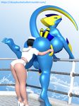  3d_(artwork) anal anthro cyber_dragon dickgirl digital_media_(artwork) dragon human human_on_anthro idsaybucketsofart inflatable intersex interspecies leviathan-29 machine mammal oral rimming robot scalie sex water 
