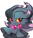  gem gen_2_pokemon ghost glowing hein looking_at_viewer misdreavus no_humans pokemon pokemon_(creature) red_eyes shadow simple_background solo white_background yellow_sclera 