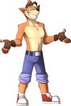  absurd_res anthro bandicoot crash_bandicoot crash_bandicoot_(series) hi_res male mammal marsupial namygaga smile solo video_games 