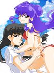  1girl bikini long_hair mousse nekomaru ranma_1/2 red_bikini shampoo_(ranma_1/2) swimsuit 