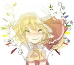  bad_id bad_pixiv_id blonde_hair closed_eyes crying face flandre_scarlet pig_ggul sketch smile solo tears touhou 