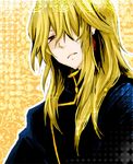  allo5r blonde_hair capelet earrings formal hair_over_one_eye jewelry long_hair male_focus pandora_hearts red_eyes solo vincent_nightray 