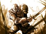  battleline full_armor helmet kappamaru knight medieval solo sword weapon 
