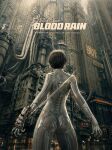  1girl ai-assisted ai-generated_background ass bodysuit brown_hair building city copyright_name crowd english_commentary evie_(stellar_blade) from_behind highres key_visual kim_hyung_tae mechanical_spine official_art promotional_art shift_up short_hair skin_tight skyscraper solo_focus stellar_blade stellar_blade:_blood_rain white_bodysuit 