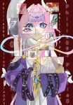  1girl absurdres aglaea_(honkai:_star_rail) amphoreus_(honkai:_star_rail) anaxa_(honkai:_star_rail) bare_shoulders blood blood_from_mouth blood_trail blue_eyes braid breasts castorice_(honkai:_star_rail) cerydra_(honkai:_star_rail) chain chinese_commentary cipher_(honkai:_star_rail) coat colored_blood commentary_request cowboy_shot crescent crown cyrene_(demiurge)_(honkai:_star_rail) cyrene_(honkai:_star_rail) cyrene_(philia093)_(honkai:_star_rail) dress flower gold_blood green_hair grey_hair hair_flower hair_intakes hair_ornament hair_vines hat highres holding honkai:_star_rail honkai_(series) hyacine_(honkai:_star_rail) hysilens_(honkai:_star_rail) infinity_symbol jewelry long_sleeves looking_at_viewer multicolored_hair mydei_(honkai:_star_rail) necklace phainon_(honkai:_star_rail) pink_eyes pink_hair pink_pupils purple_coat purple_hair purple_pupils purple_sleeves red_background red_hair red_hat short_hair sleeve_belt small_breasts solo tribbie_(honkai:_star_rail) two-tone_hair white_dress white_hair wide_sleeves xinjinjumin564856405238 