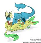  larvitar(artist) leafeon nintendo pokemon vaporeon 