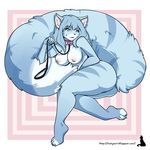  anthro breasts collar feline female leash looking_at_viewer mammal natysanime nipples nude smile solo thick_thighs 