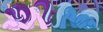  animated cutie_mark equine fearful female feral friendship_is_magic hair horn mammal marenlicious multicolored_hair my_little_pony starlight_glimmer_(mlp) trixie_(mlp) two_tone_hair unicorn 
