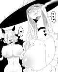  2girls age_difference breasts charlotte_amande charlotte_galette huge_breasts large_breasts long_hair multiple_girls nipples one_piece smile 