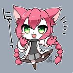  artist_request cat cat_busters furry green_eyes long_hair pink_hair 
