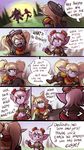  armor brown_hair garen_(lol) hair human katarina_(lol) league_of_legends mammal poppy_(lol) red_hair riot_games teamoon trash_can tristana_(lol) video_games white_hair yordle 