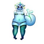  anthro breasts clothing dsmm eeveelution female legwear lingerie makeup nintendo nipples pok&eacute;mon pussy slightly_chubby small_breasts thick_thighs thigh_highs vaporeon video_games 