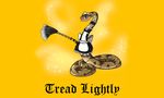  alorix anime blush clothing female feral gadsden_flag maid_uniform rattlesnake reptile scalie skirt snake solo uniform 